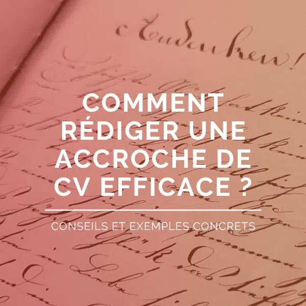 accroche cv
